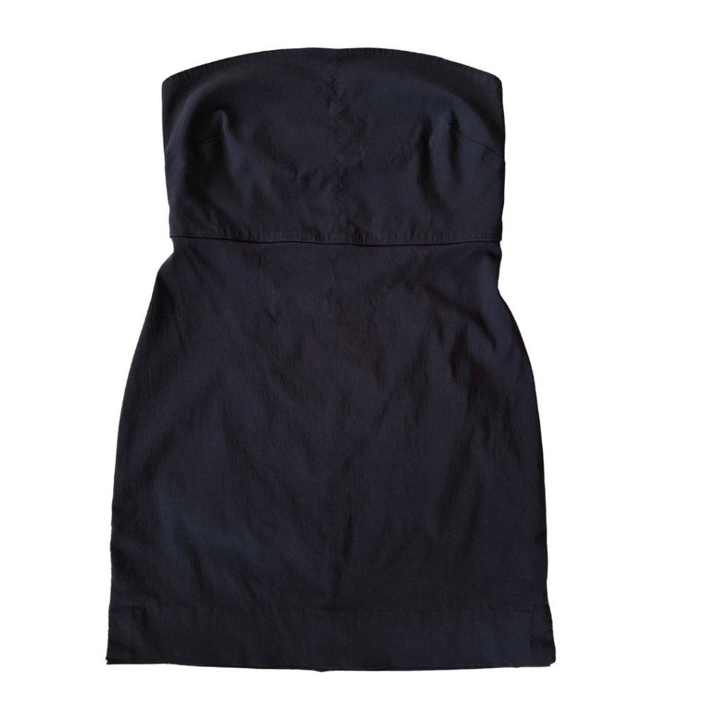 Vintage 90s Posh Spice-inspired Black Strapless mini dress